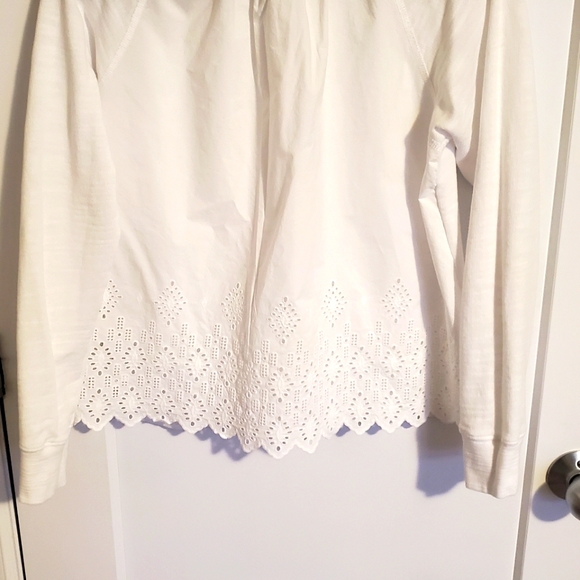 J CREW sweater with blouse back - Picture 2 of 2